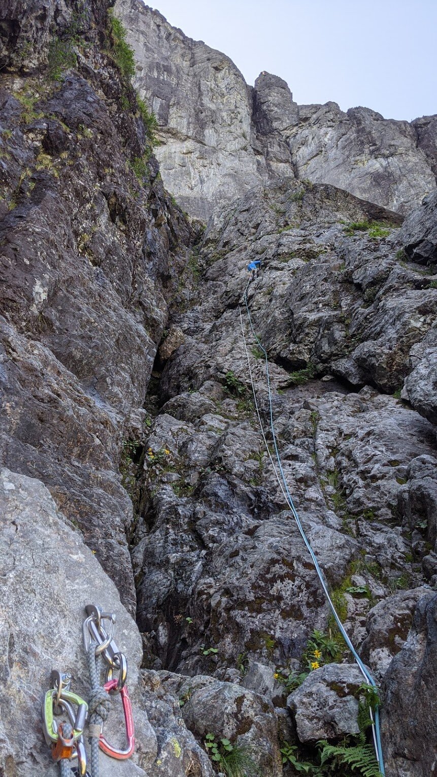 Second pitch after ledge